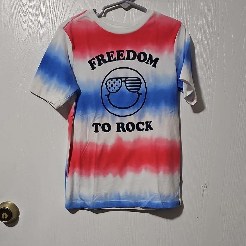 Wonder Nation Freedom to Rock Tie-Dye T-Shirt